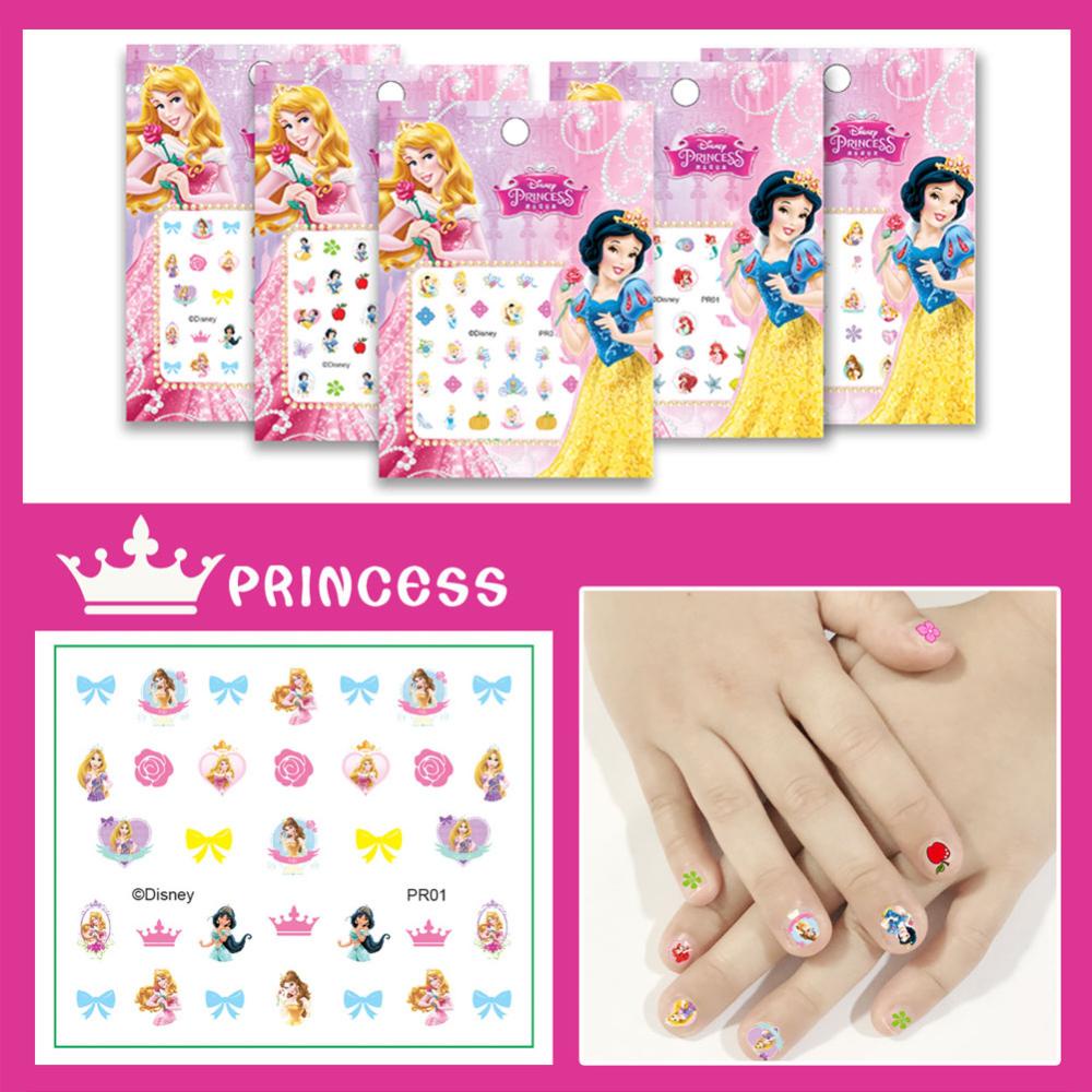 Timekey Stiker Kuku Desain Kartun Disney Frozen Princess Elsa Anna A6K4