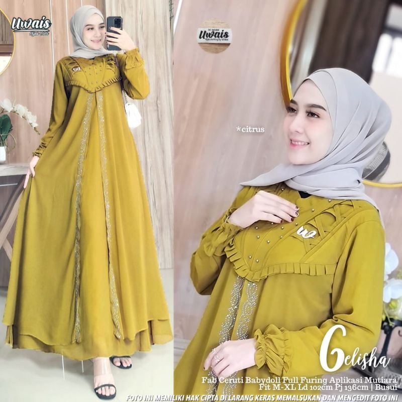Gelisha bahan Baju Cewek Cantik New by uwais New arrival