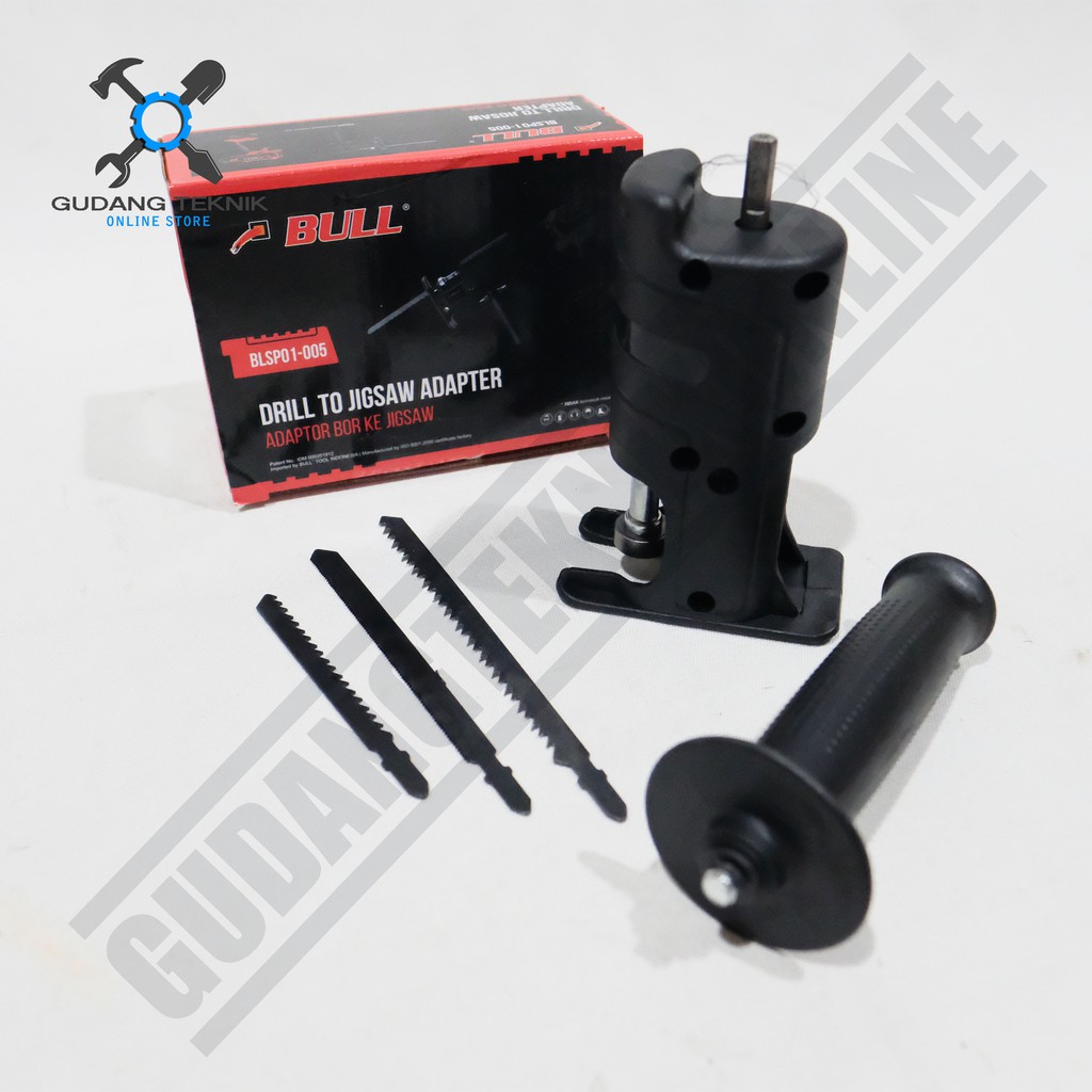 BULL Adaptor Bor Gergaji Drill Adapter Konektor Bor Ke Gergaji Jigsaw Jig Saw Potong Kayu BLSP01-005