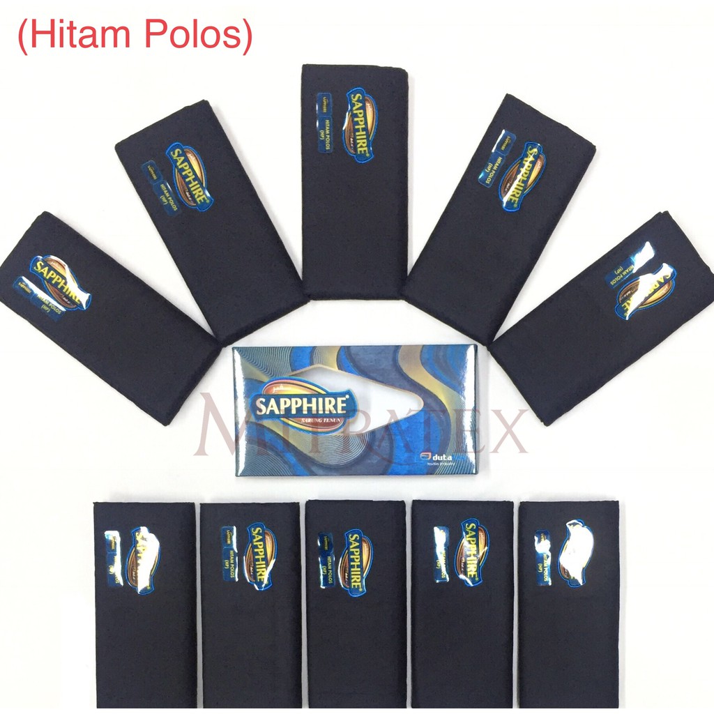 Grosir 10pc - Sarung Sapphire Hitam