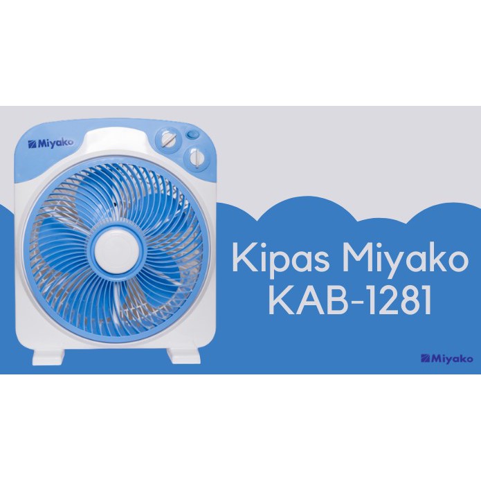 Kipas Angin Kotak / Box Fan Miyako KAB-1281 GARANSI