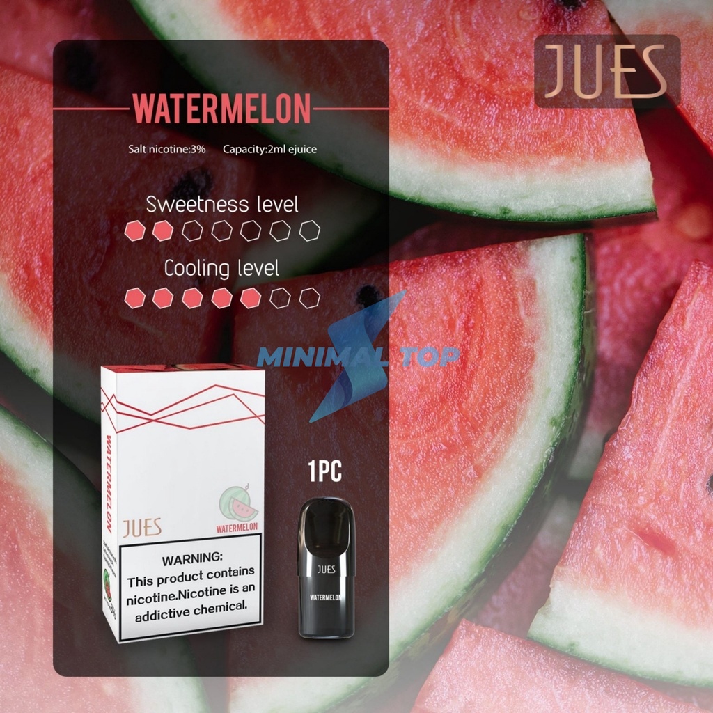 JUES Pods Pro Watermelon atau Semangka (Cocok dengan Relx Infinity Essential Phantom)