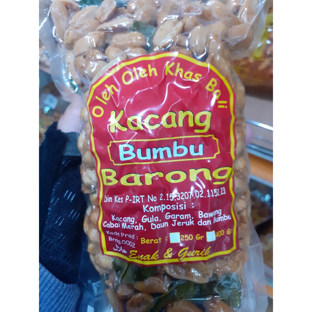 KACANG KAPRI BARONG ORIGINAL/ BUMBU BALI ASLI KHAS BALI 400GR