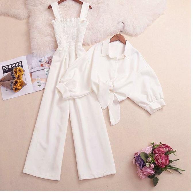 Terbagus.. viol - baju setelan wanita model korea - setelan jumpsuit terbaru - setelan wanita lala k