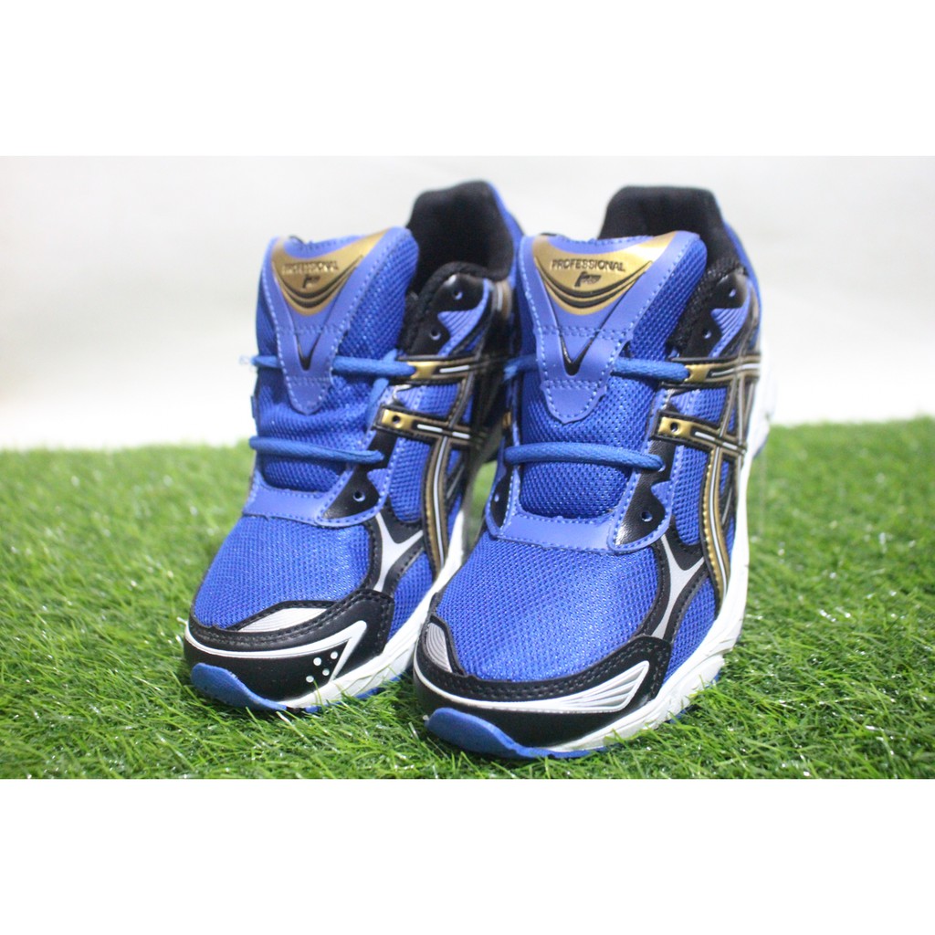 Sepatu Volly PROFESIONAL FALCON ORIGINAL blue/black/Gold