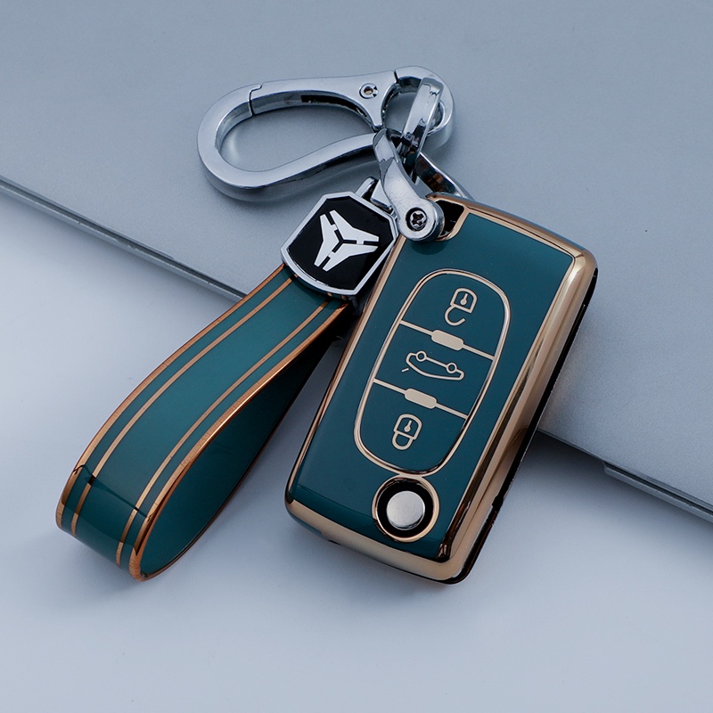 PEUGEOT Casing Kunci Mobil 2 / 3 Tombol Bahan TPU Untuk Citroen C2 C3 C4 C5 C6 206 307 407 607