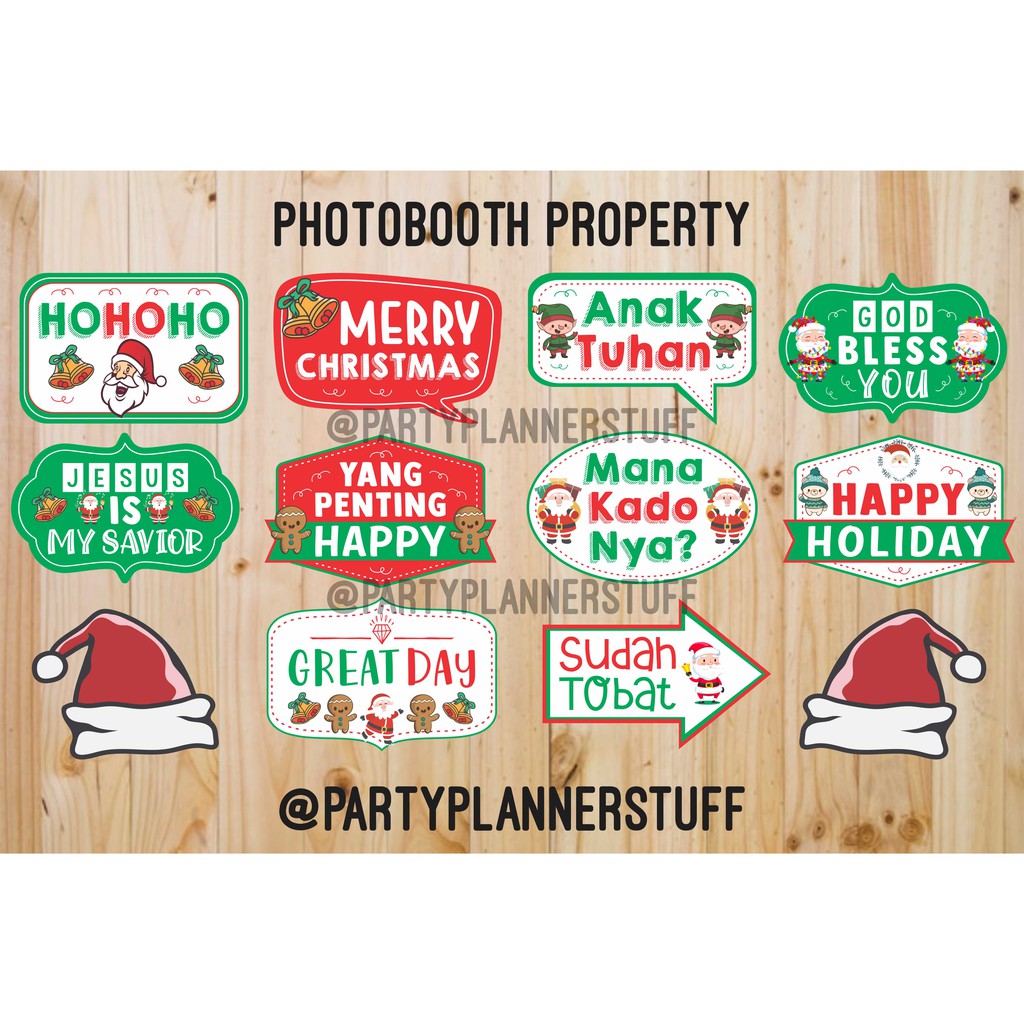 Aksesoris foto natal perlengkapan dekorasi natal aksesoris natal dan tahun baru banner natal custom
