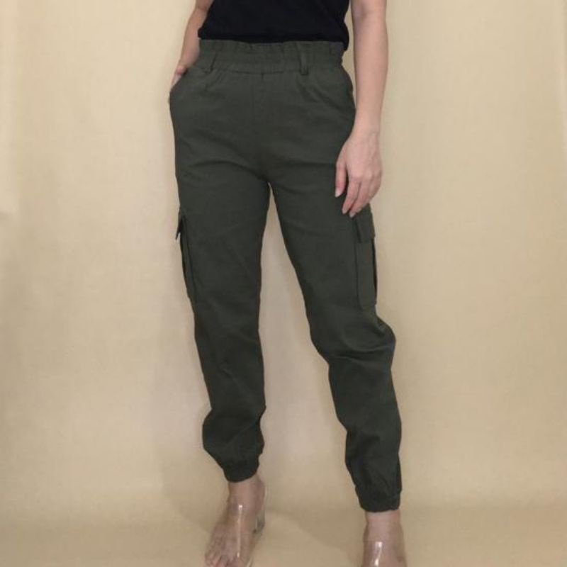 Cargo Pocket Joggers / Joger Pants / Celana Joger Wanita / CARGO POCKET PANTS / CARGO PANTS