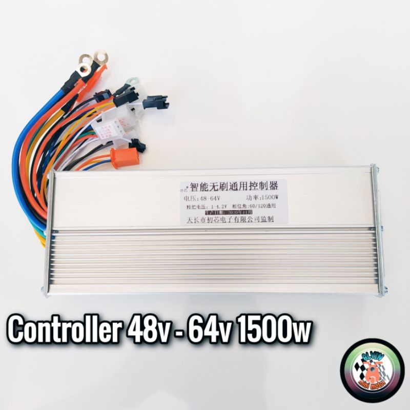 controller 48v 60v 64v 1500w kontroler sepeda listrik motor listrik molis universal sparepart
