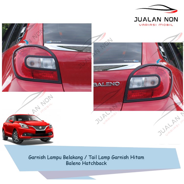 Garnish Lampu Belakang Tail Lamp Garnish Hitam Mobil Baleno Hatchback