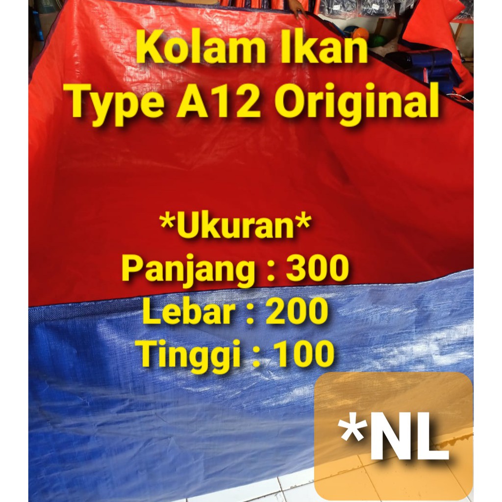 TERPAL KOLAM 300X200X100 TERPAL KOLAM IKAN A12 KOREA SUPER