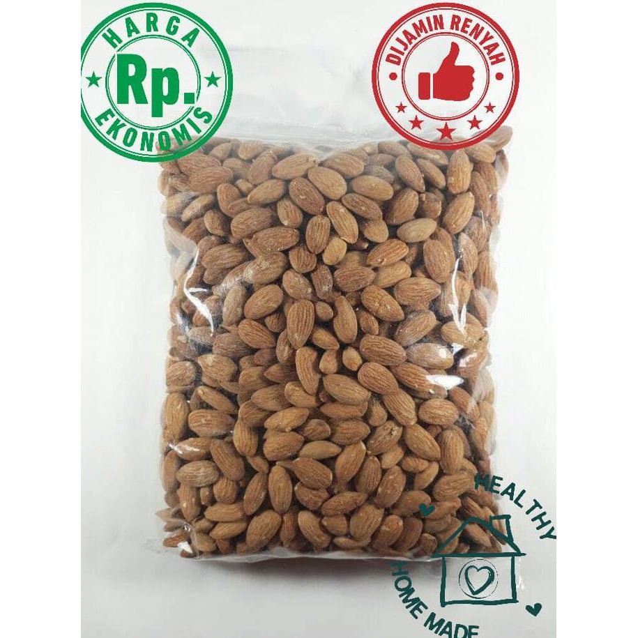 

Kacang Almond Panggang Tanpa Cangkang, Tanpa Garam (Natural) 1 kg