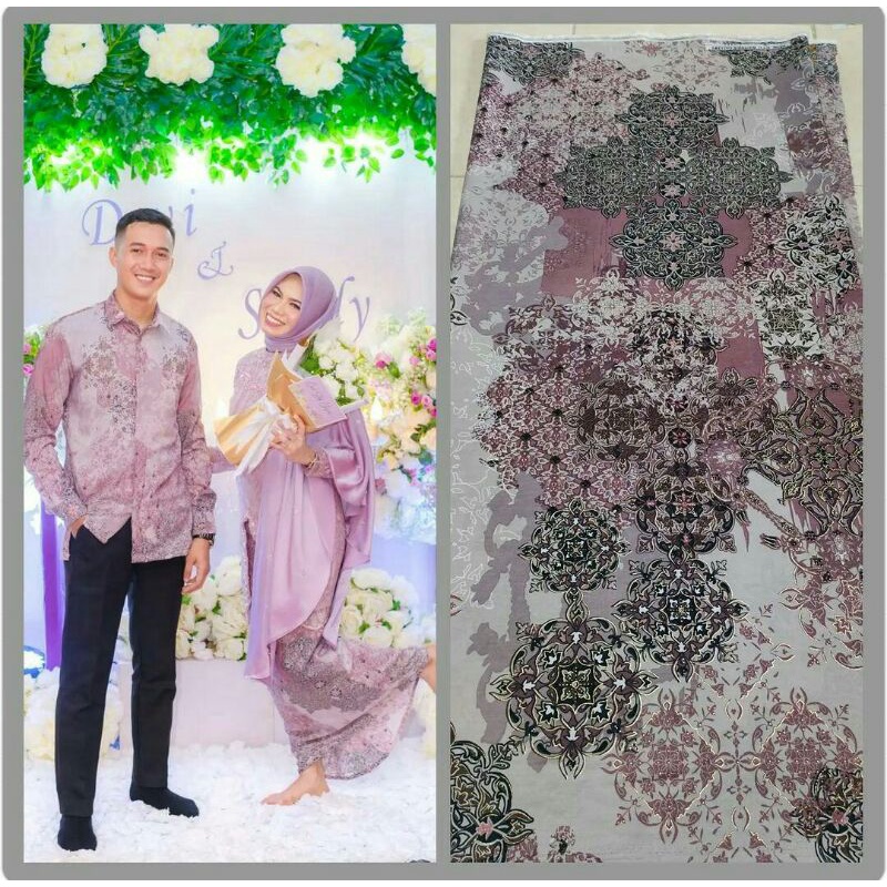 Bakal Kain Batik Semi Sutra Voil, Motif Kraton Batik Execlusive Bahan Printing Bahan Kain Batik Halu