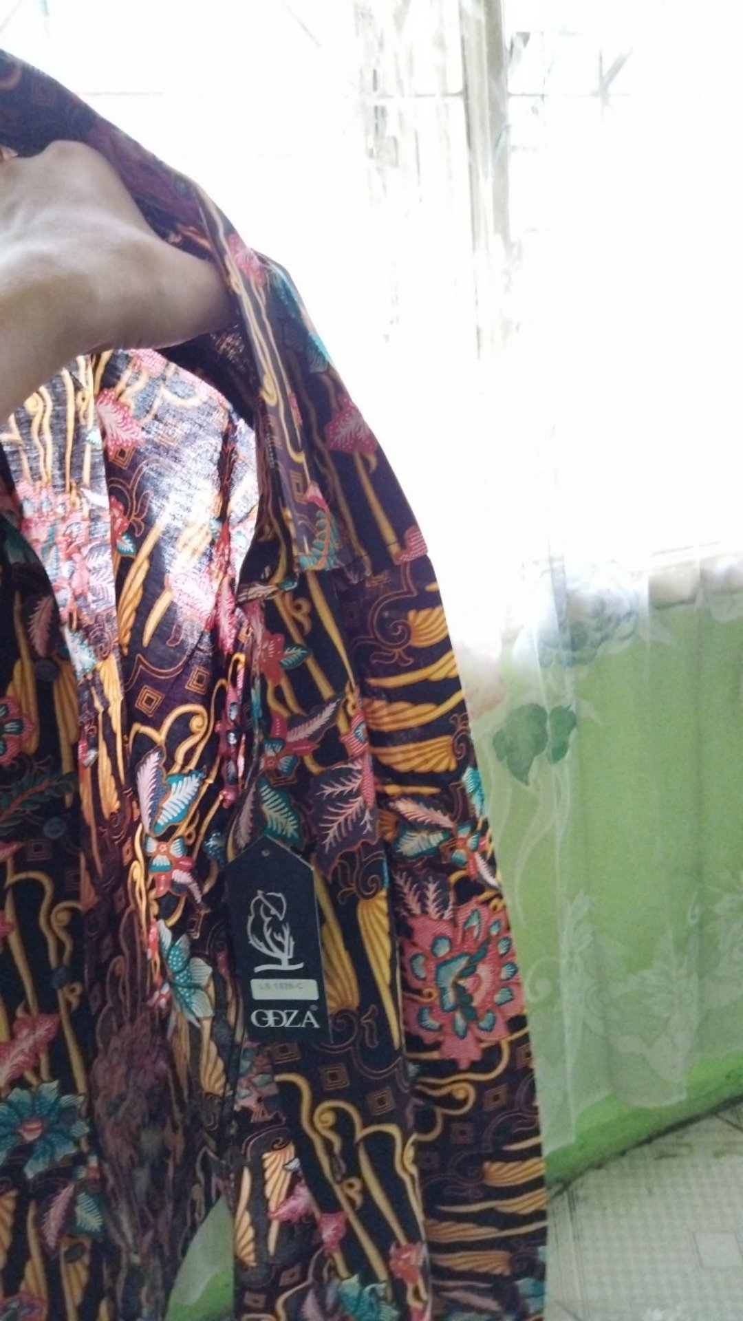 Odza Kemeja Batik Slim Fit Pria Baju Batik Lengan Panjang Seragam Batik Batik Modern Darewa