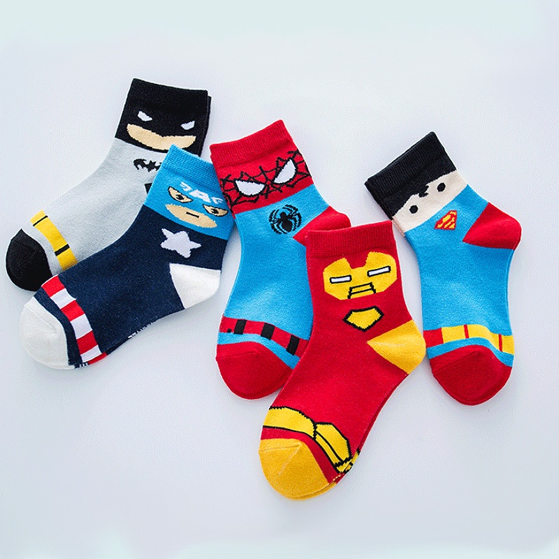 KAOS KAKI ANAK COWOK KOREA KEKINIAN UMUR 1 -12 TAHUN KAUS KAKI LAKI LAKI SUPERHERO SEKOLAH MOTIF SUPERMAN A1s