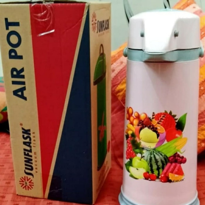 Sunflask Thermos Air Panas 2.5 Liter , Termos pencet Plastik,