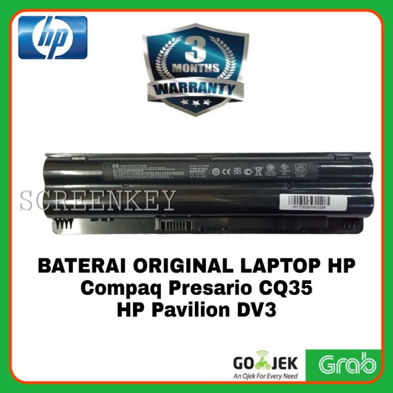 Baterai Batre Original Laptop Compaq Presario CQ35 HP Pavillion DV3 HSTNN-LB82 HSTNN-LB93