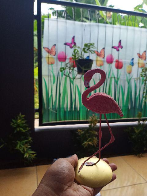 WT Ornamen Desain Flamingo  Pink Lucu untuk Dekorasi  Pesta 