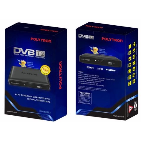 DVB T2 Set Top Box Matrix DVB T2 GARUDA BIRU / MERAH Apple HD EWS / Polytron PDV 620T2 / 700T2 / STB Polytron PDV620T2 / 700T2 / Polytron Set Top Box / Set Box Tv Digital Polytron (GARANSI RESMI)