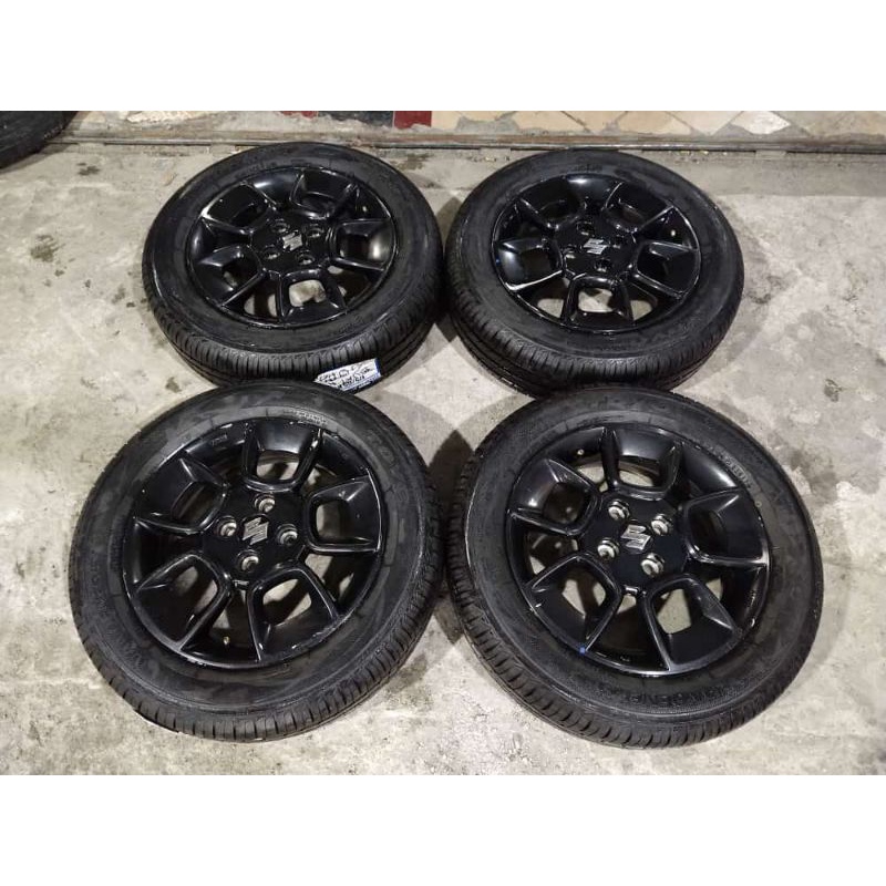 Velg Mobil Bekas Oem Ignis Ring 15 pcd 4×100 + Ban Toyo 175 65  R15