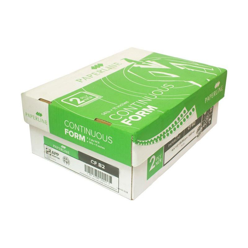 

Kertas Continuous Form 2 Play Putih Ukuran 14 7/8"x11" (B2 Putih) Paperline