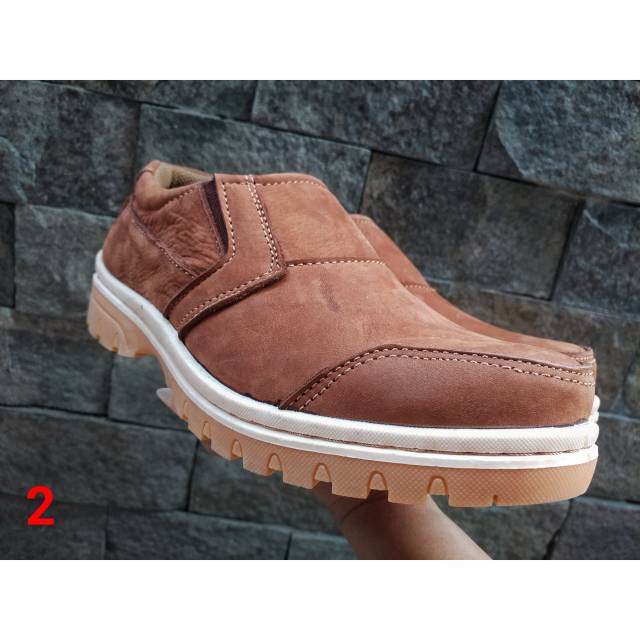 RIFLIF Sepatu Pria Casual Kulit Asli Murah