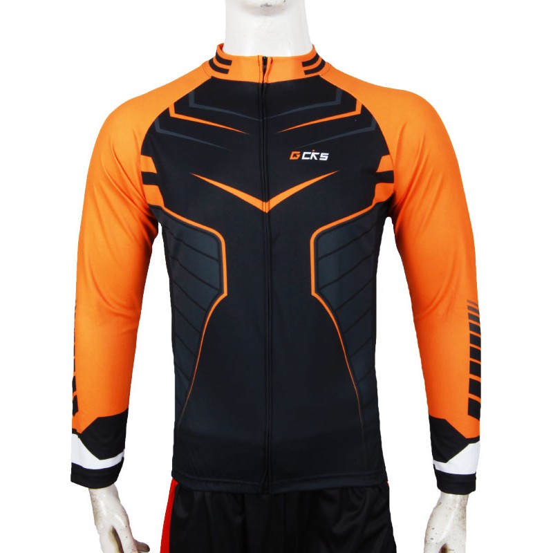 Jersey CKS Roadbike Black Orange - Panjang