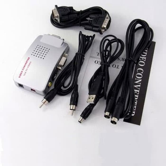 Video Converter Box Adaptor VGA to AV Video RCA