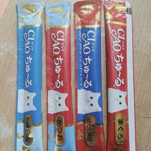 Snack Kucing Ciao Churu Toples isi 50pc TUNA MIX Cemilan Cair Liquid