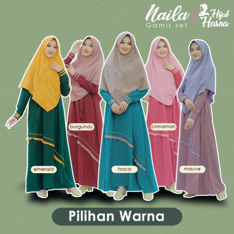 Gamis set Naila by Hijab hasna Ori