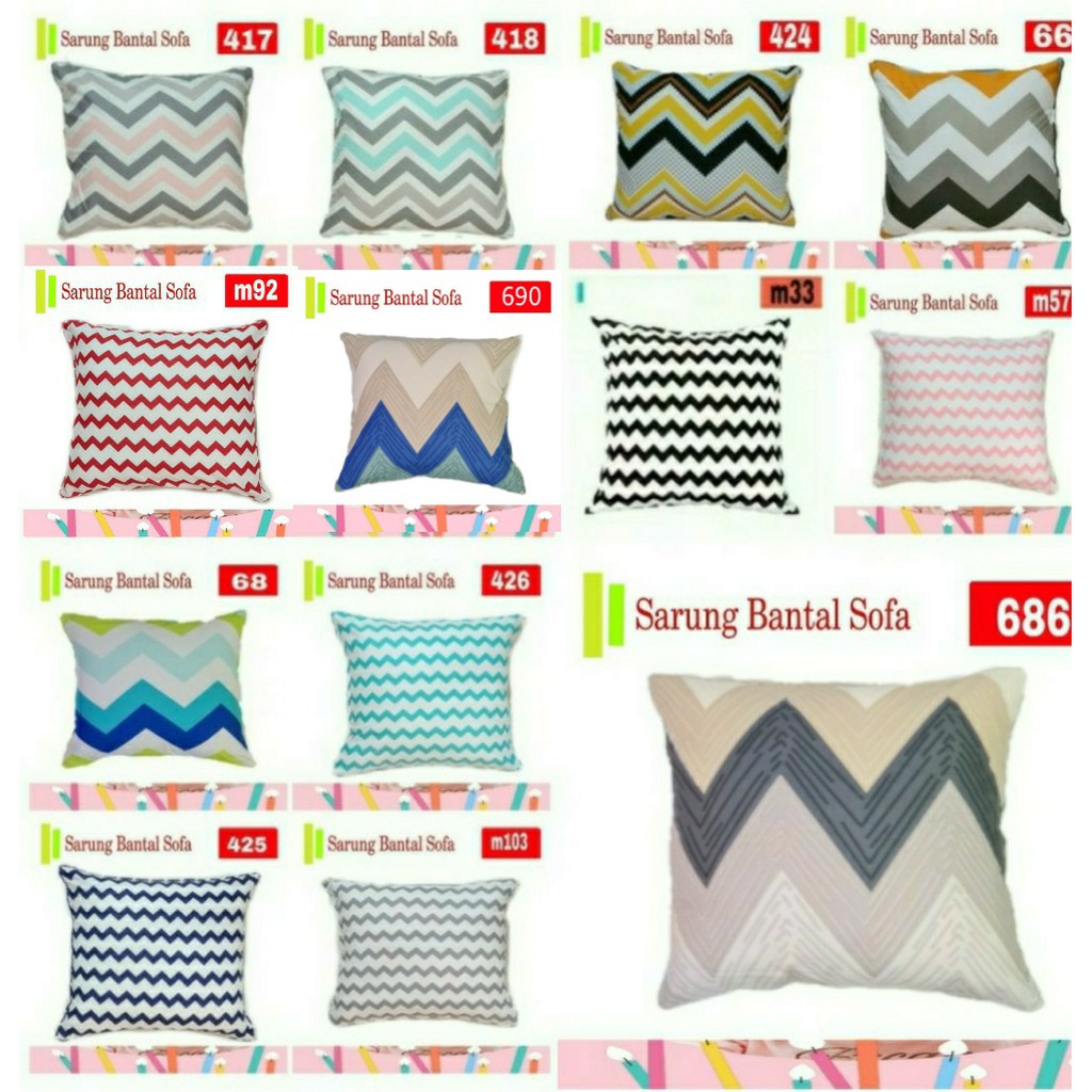 Sarung bantal sofa 50x50 dan bantal sofa 50x50