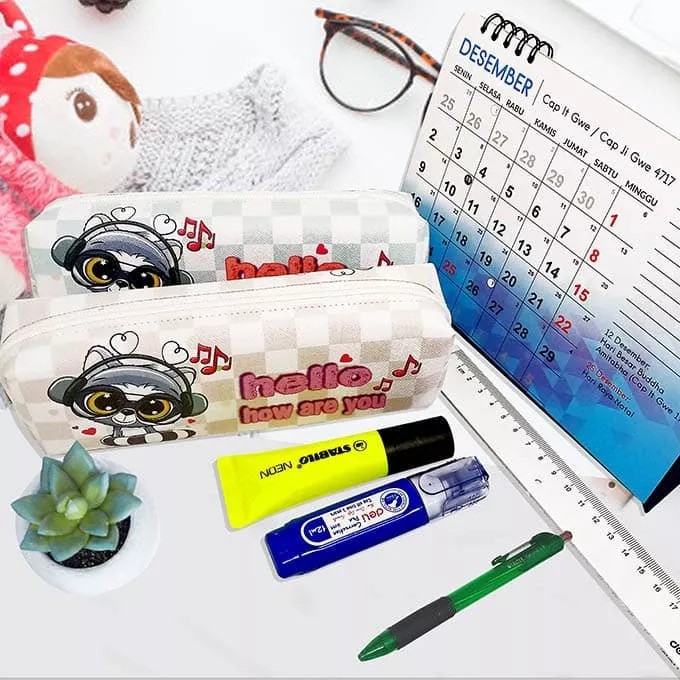 

KOTAK PENCIL / PENCIL CASE MOTIF KUCING 2