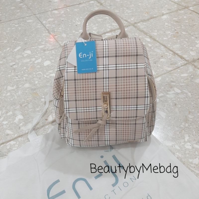 En-Ji by Palomino Ardelis Khaki Backpack ENJI Tas Wanita