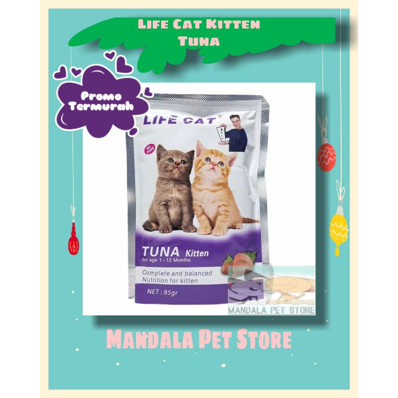 Life Cat Pouch All Varian 85gr / LIFE CAT MAKANAN KUCING BASAH