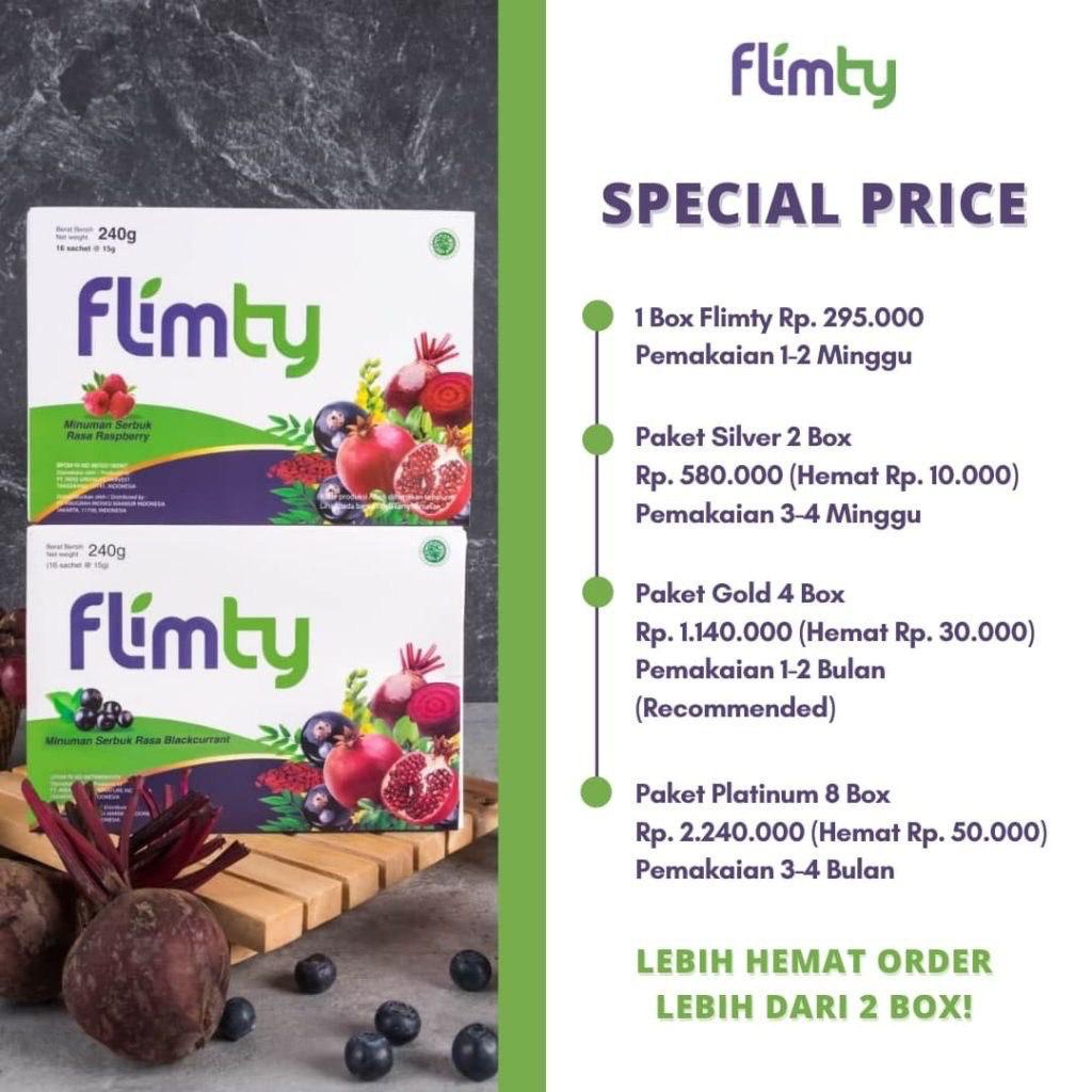 FLIMTY FIBER PELANGSING HALAL BPOM DIET DETOX 1 BOX 16 SACHET PAKET GOLD MINUMAN ORIGINAL FLYMTY