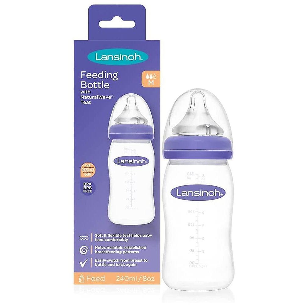 Lansinoh Feeding Bottle With NaturalWave® Teat 240ml