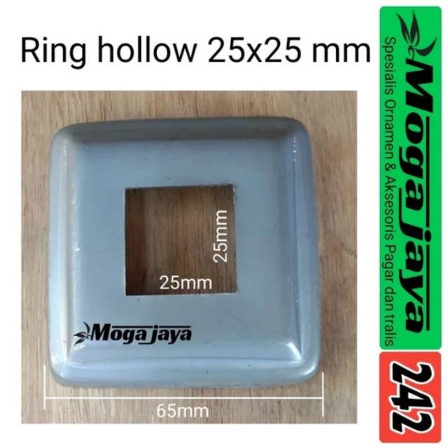 Ring hollow 25x25 tapak hollow minimalis aksesoris pintu pagar besi