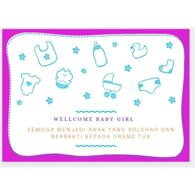 Kartu Ucapan Baby Born/Gift Card/Greating Card