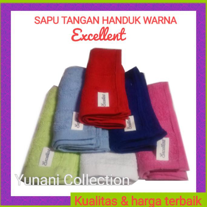 Sapu Tangan Handuk Warna Excellent - Handuk Muka - Souvenir