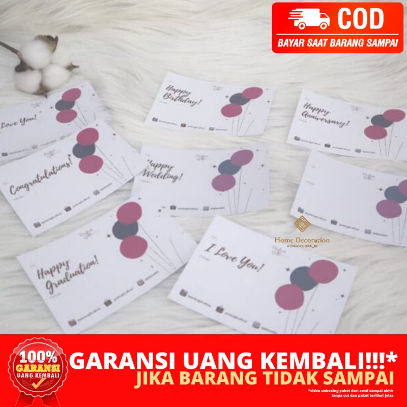 

(HOMEDECORA_ID) KADO HADIAH TAMBAHAN KARTU UCAPAN HOME FURNITURE JAMBI BISA COD BAYAR DI TEMPAT