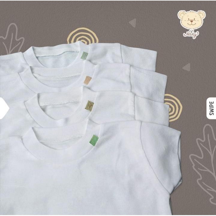 Oblong Tipis Pendek Panjang Putih - Nary