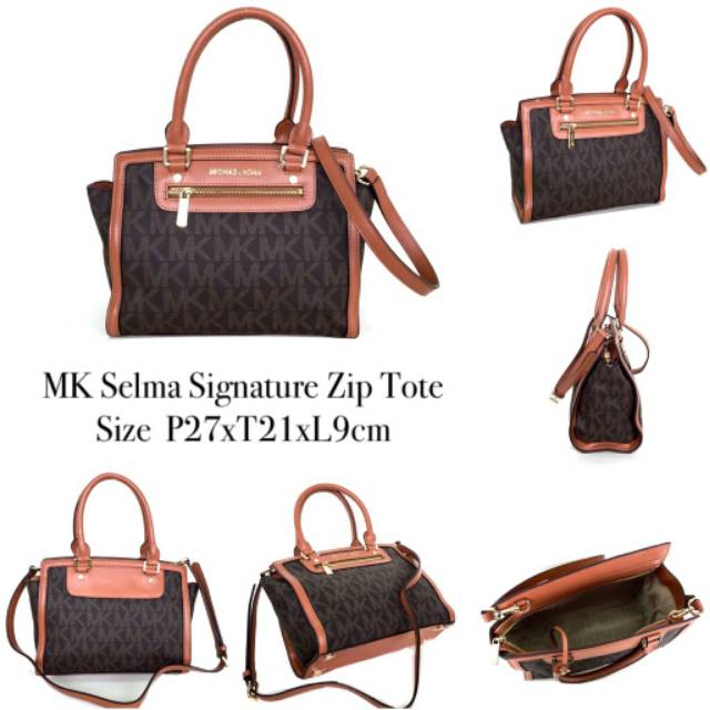 Michael Kors Selma Signature Zip Tote