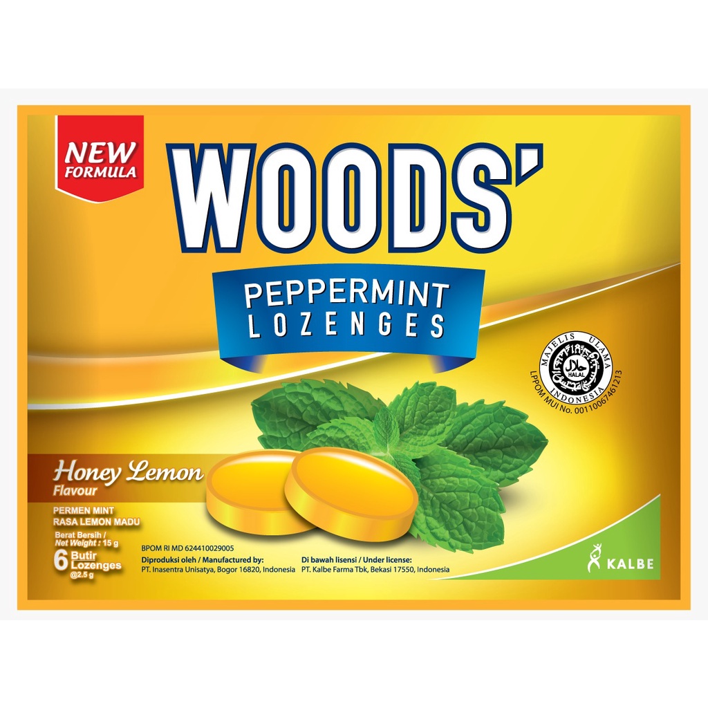 

Woods Lozenges Honey Lemon 6's