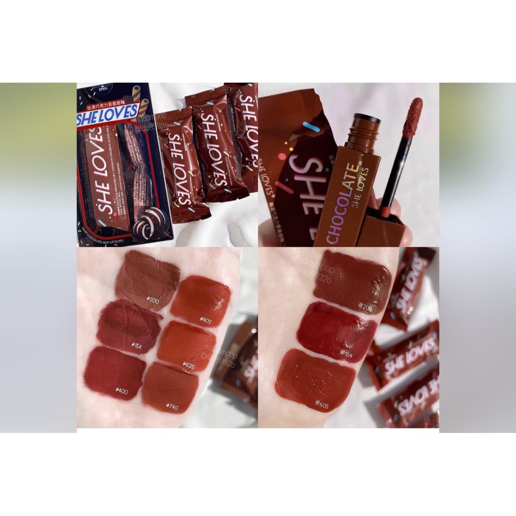 [Per Buah] Lipcream She Loves SIlky Chocolate Matte