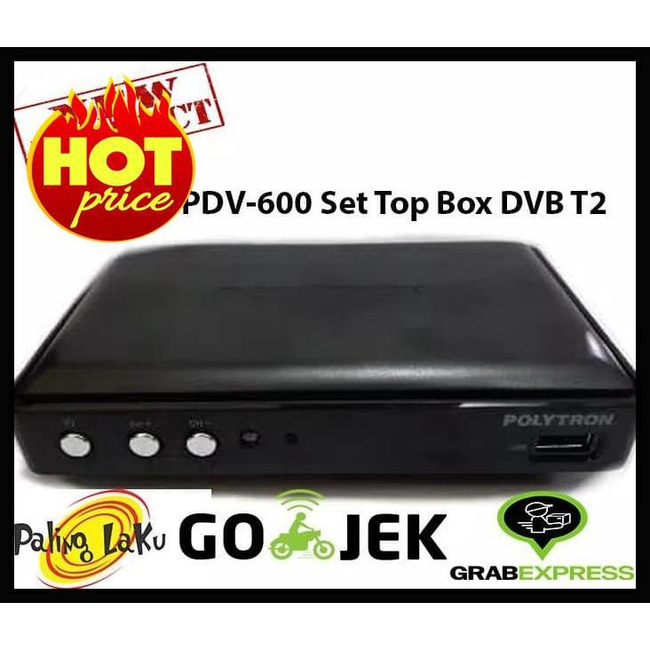 Polytron Pdv-600 Set Top Box Dvb T2 Receiver Tv Digital Promo