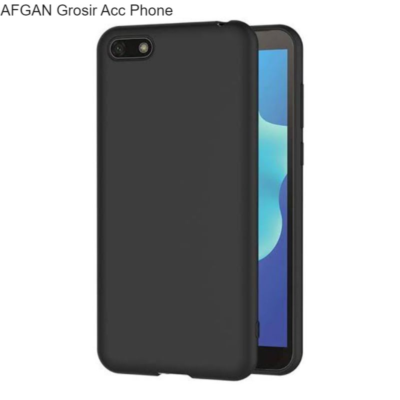 Soft Case Blackmatte Huawei Y7 Prime 2018 Casing Silikon Slim Black Matte Hitam Huawei Y7 Prime 2018