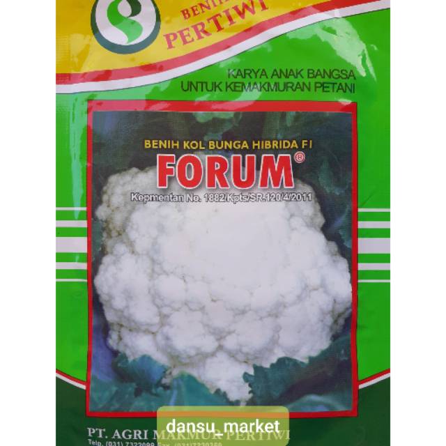 Benih Kol Bunga hibrida Forum Pertiwi 10 gr