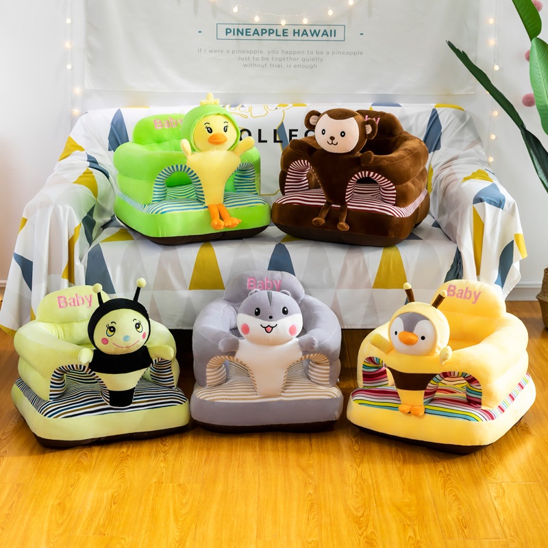 SB Tipe 3 | Sofa Bayi Jumbo Lucu | Sofa Bayi Motif Hewan | Sofa untuk Belajar Duduk Bayi Anak Import RUZAIN MALL