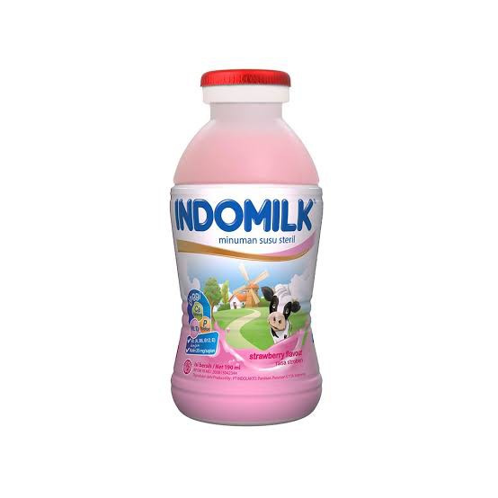 

Indomilk Susu Cair Botol Strawberry 190Ml