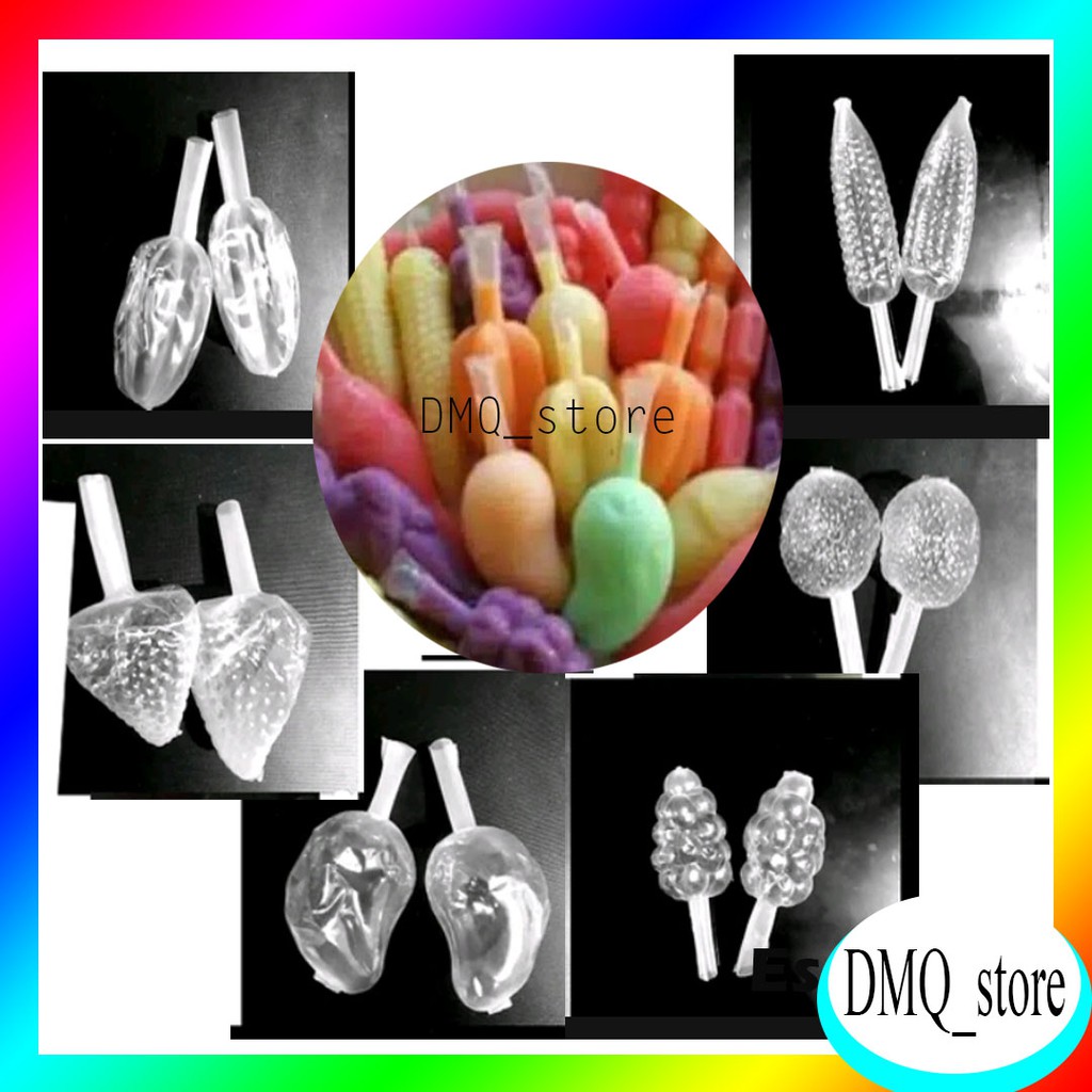 Plastik Es Pudot 100 pcs Campur / Plastik Es Wawan Buah / Plastik Es / Plastik Es Wawan